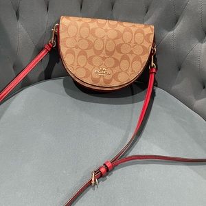Coach Ellen C1430 Signature Canvas Crossbody